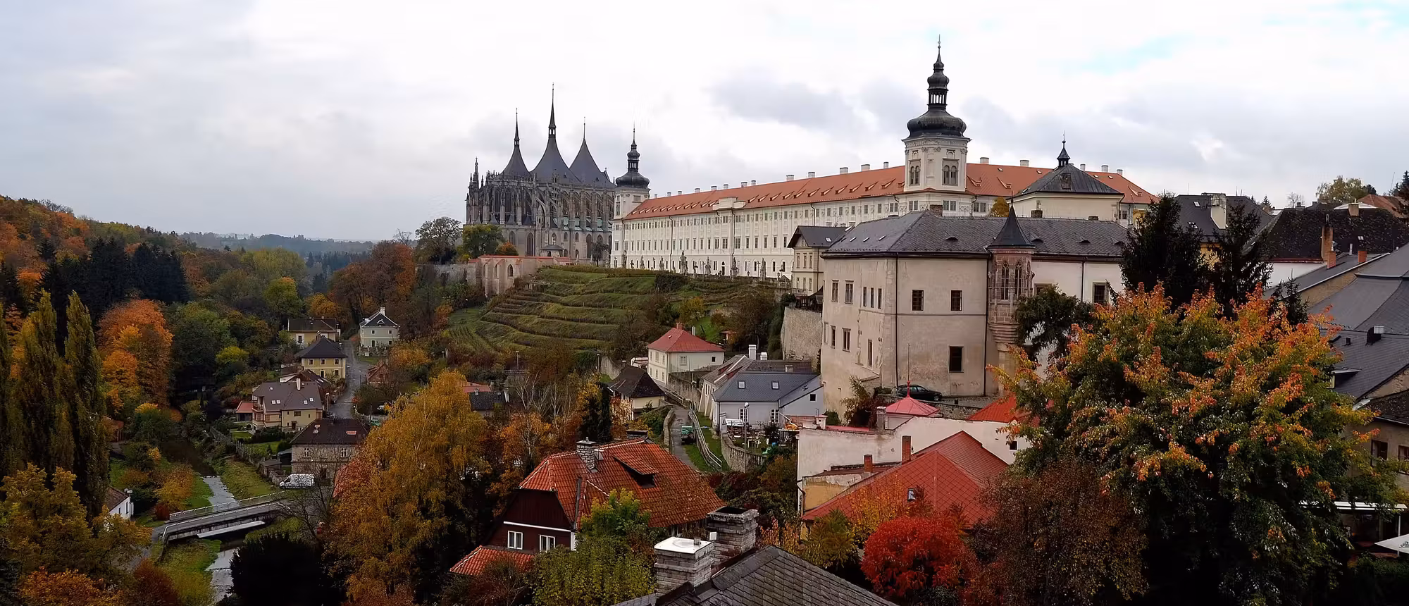 Kutná Hora in autumn, a stop on the way to a dark retreat
