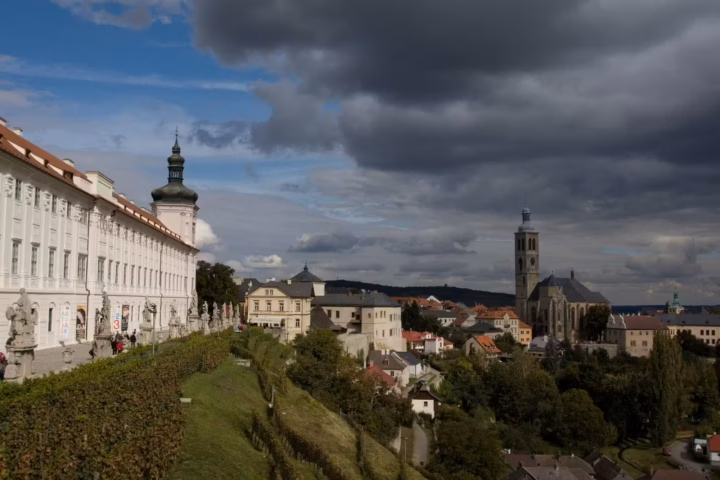 Kutná Hora panorama with the Jesuit College and St James’s Church