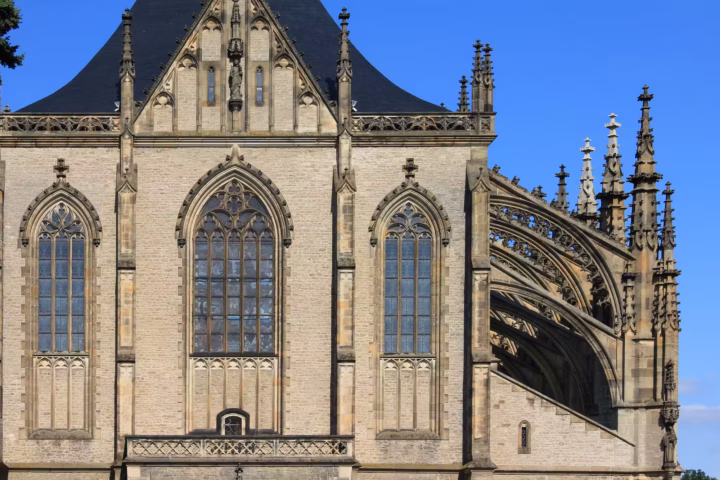 Barbarakirche in Kuttenberg (Kutná Hora), UNESCO-Welterbe nahe dem Dunkelretreat